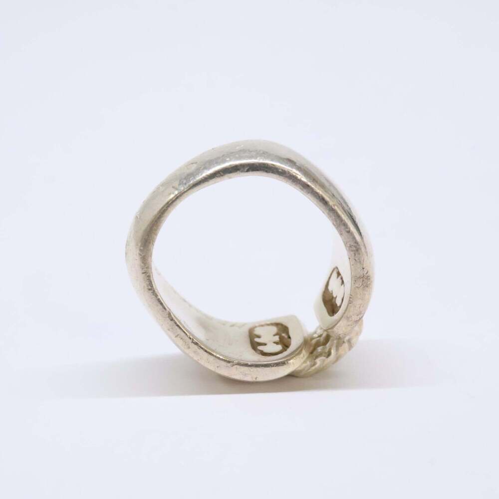 HERMES Hermes Chlorois Ring, Sterling Silver 925 Size 53, Silver, Men's - Picture 5 of 8